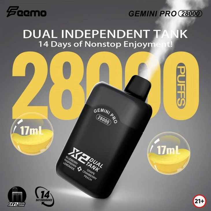 Feemo Gemini Pro 28000 Puffs Dual Flav