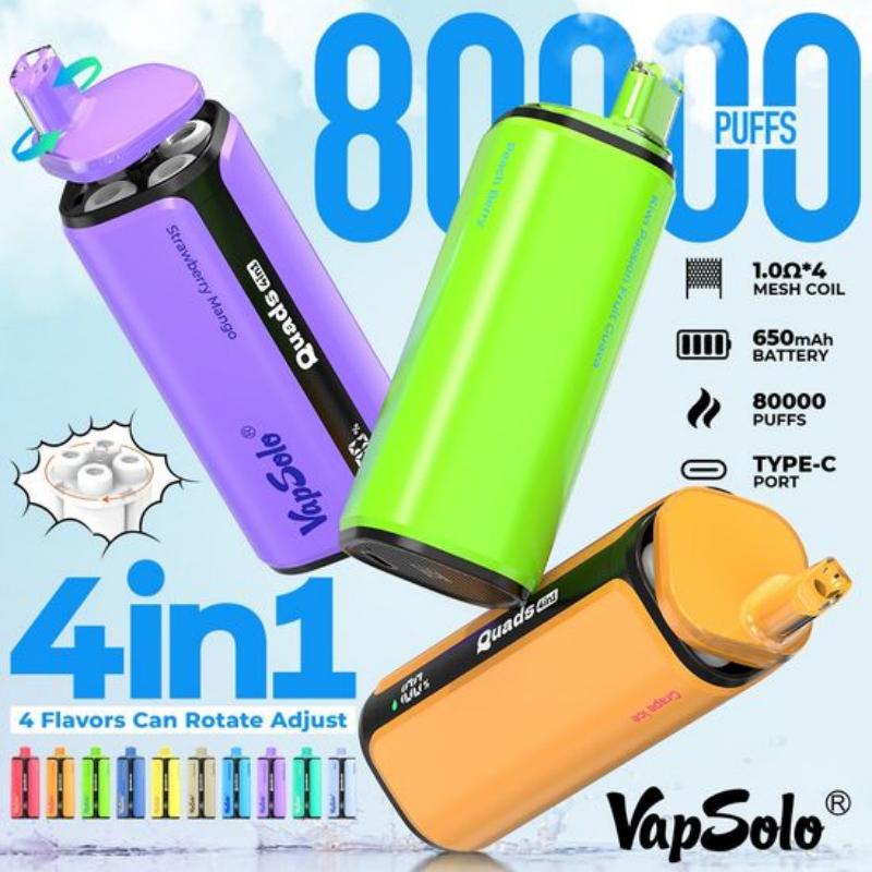 Vapsolo-Quads-4-in-1-Vaper-Recargable-Vape-German-Warehouse-Cigarette-Electronique-Disposable-Vapes-80000-Puff vapsolo 80K